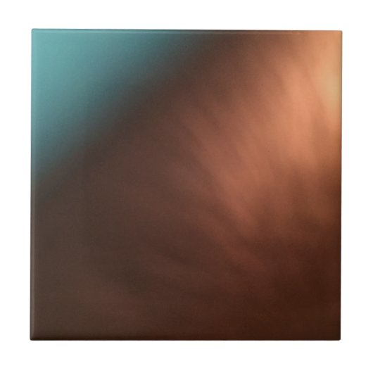 装飾ターコイズ及び銅茶色タイル タイル (正面)
