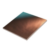 装飾ターコイズ及び銅茶色タイル タイル (側面)