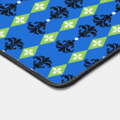 装飾ダマスクストライプ デスクマット (コーナー)