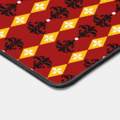 装飾ダマスクストライプ デスクマット (コーナー)