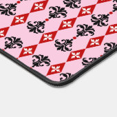 装飾ダマスクストライプ デスクマット (コーナー)