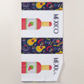 装飾チリお祝い ビーチタオル (正面)