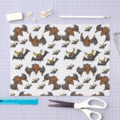 装飾ティッシュペーパーこうもりハロウィーン 薄葉紙 (クラフト)