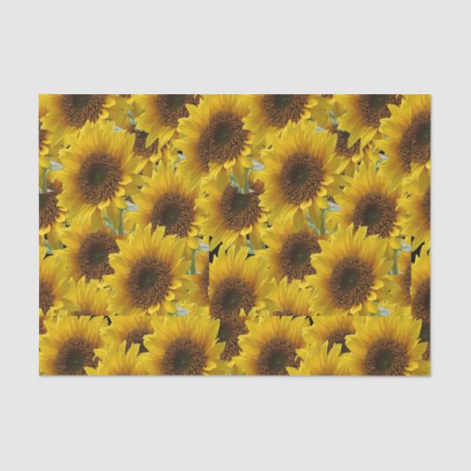 装飾ティッシュペーパーひまわり 薄葉紙 (正面)