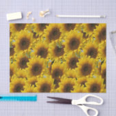 装飾ティッシュペーパーひまわり 薄葉紙 (クラフト)