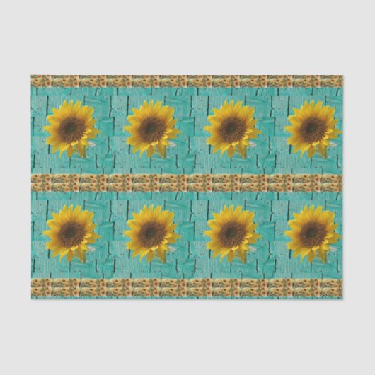 装飾ティッシュペーパーひまわり 薄葉紙 (正面)
