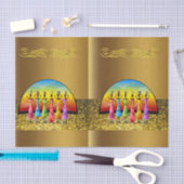 装飾ティッシュペーパーアフリカ 薄葉紙 (クラフト)