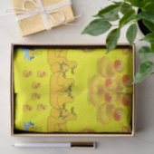 装飾ティッシュペーパーイエローダック 薄葉紙 (ギフト)