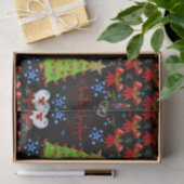 装飾ティッシュペーパークリスマスツリー 薄葉紙 (ギフト)