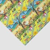 装飾ティッシュペーパークリスマスビーチバムサンタ 薄葉紙 (詳細)