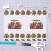 装飾ティッシュペーパークリスマス 薄葉紙 (クラフト)