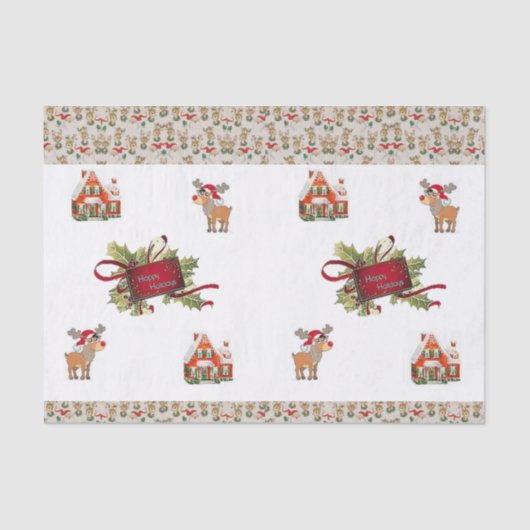 装飾ティッシュペーパークリスマス 薄葉紙 (正面)