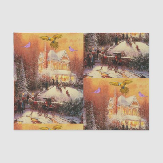 装飾ティッシュペーパークリスマス 薄葉紙 (正面)