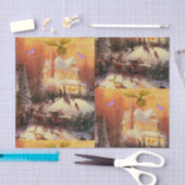 装飾ティッシュペーパークリスマス 薄葉紙 (クラフト)