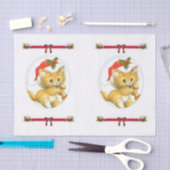 装飾ティッシュペーパークリスマス 薄葉紙 (クラフト)