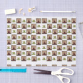 装飾ティッシュペーパーコーヒーカップ 薄葉紙 (クラフト)