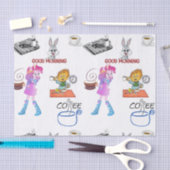 装飾ティッシュペーパーコーヒーブレックファスト 薄葉紙 (クラフト)