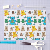 装飾ティッシュペーパーテディベア 薄葉紙 (クラフト)