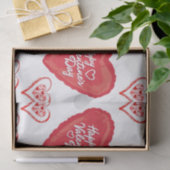 装飾ティッシュペーパーバレンタインキス 薄葉紙