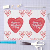 装飾ティッシュペーパーバレンタインキス 薄葉紙