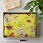 装飾ティッシュペーパーバレンタインキス 薄葉紙 (ギフト)