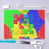 装飾ティッシュペーパーパズル 薄葉紙 (クラフト)