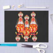 装飾ティッシュペーパーピエロ 薄葉紙 (クラフト)