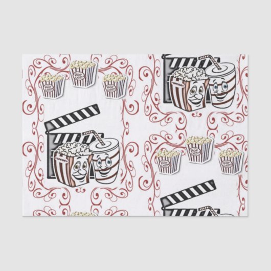 装飾ティッシュペーパーポップコーン 薄葉紙 (正面)