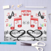 装飾ティッシュペーパーミュージシャン音楽 薄葉紙 (クラフト)