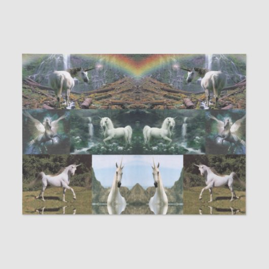 装飾ティッシュペーパーユニコーン 薄葉紙 (正面)