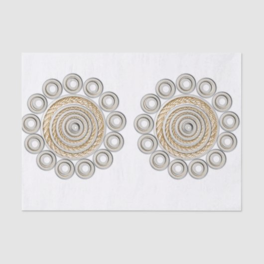 装飾ティッシュペーパーロープ 薄葉紙 (正面)