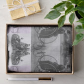 装飾ティッシュペーパーヴィンテージ写真 薄葉紙 (ギフト)