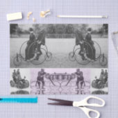 装飾ティッシュペーパーヴィンテージ写真 薄葉紙 (クラフト)