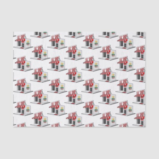 装飾ティッシュペーパー不動産仲介業者 薄葉紙 (正面)