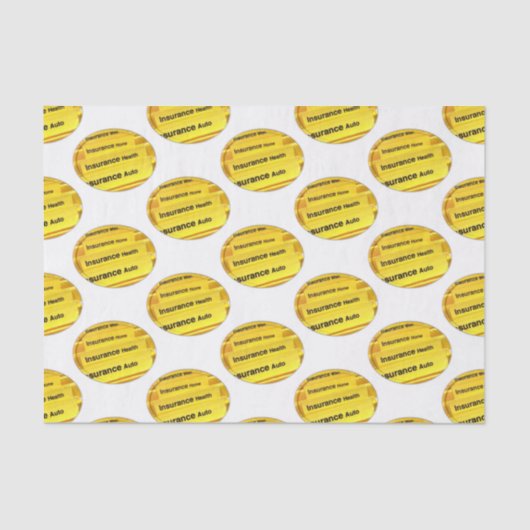 装飾ティッシュペーパー保険 薄葉紙 (正面)