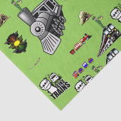 装飾ティッシュペーパー列車 薄葉紙 (詳細)