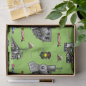 装飾ティッシュペーパー列車 薄葉紙 (ギフト)