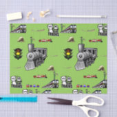 装飾ティッシュペーパー列車 薄葉紙 (クラフト)