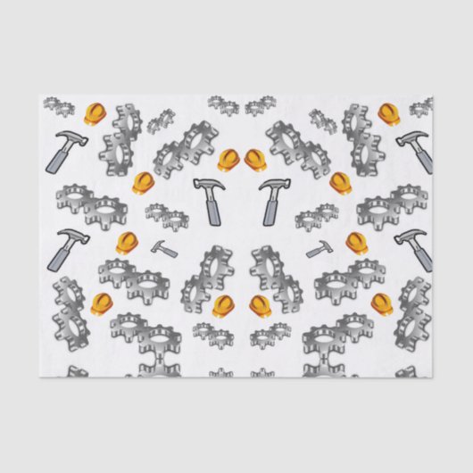 装飾ティッシュペーパー大工の道具 薄葉紙 (正面)