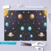 装飾ティッシュペーパー宇宙宇宙 薄葉紙 (クラフト)