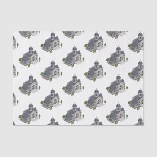 装飾ティッシュペーパー寺 薄葉紙 (正面)