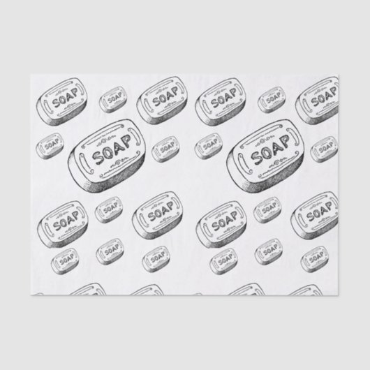 装飾ティッシュペーパー石鹸バスルーム 薄葉紙 (正面)