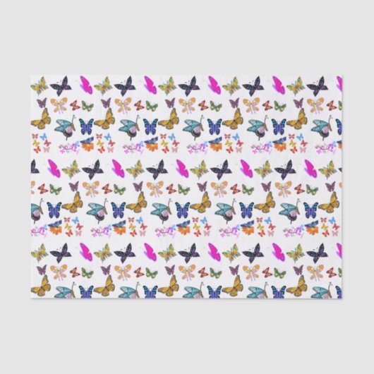 装飾ティッシュペーパー蝶 薄葉紙 (正面)