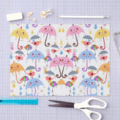 装飾ティッシュペーパー雨 薄葉紙 (クラフト)