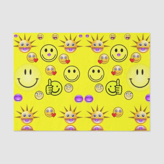 装飾ティッシュペーパー顔 薄葉紙 (正面)