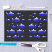 装飾ティッシュペーパー魚 薄葉紙 (クラフト)