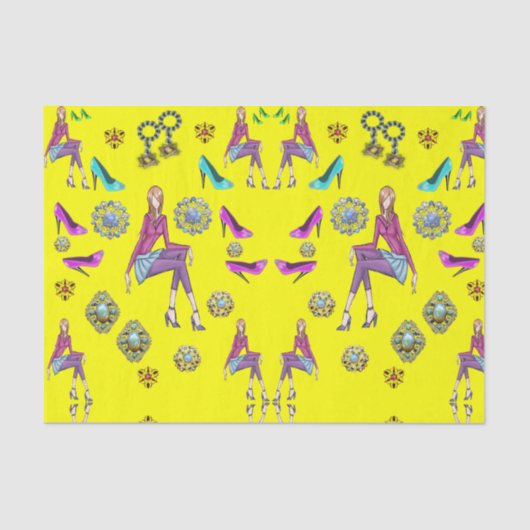 装飾ティッシュペーパー10代の若者シューズ 薄葉紙 (正面)