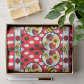 装飾ティッシュペーパー（昆虫）マルハナバチ赤サイコロ 薄葉紙 (ギフト)