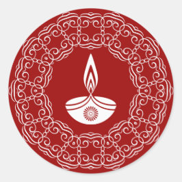 装飾ディワリデザイン ラウンドシール