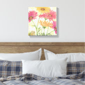 装飾デイジー キャンバスプリント (インサイチュ (寝室))